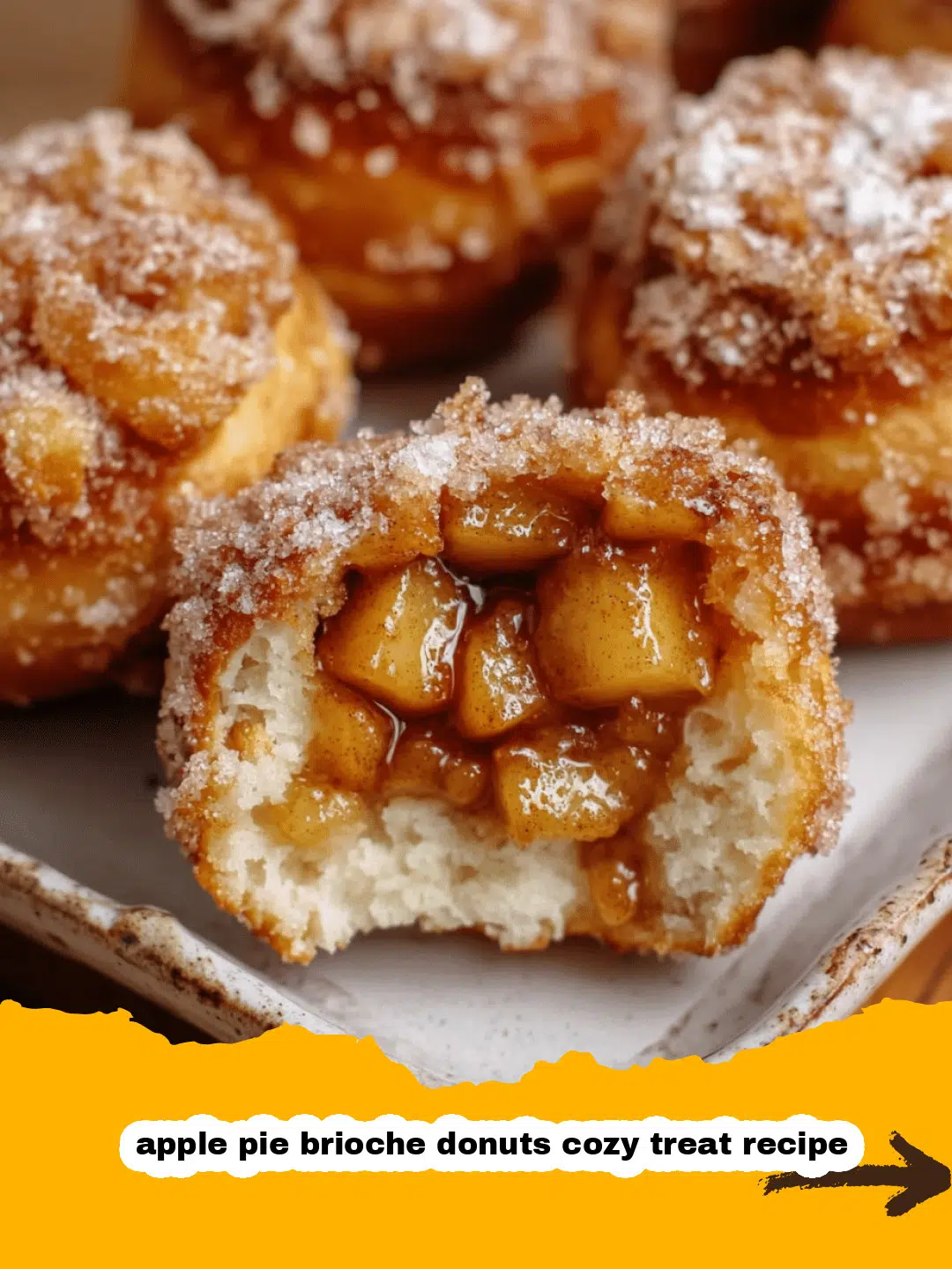 Apple Pie Brioche Donuts Preparation