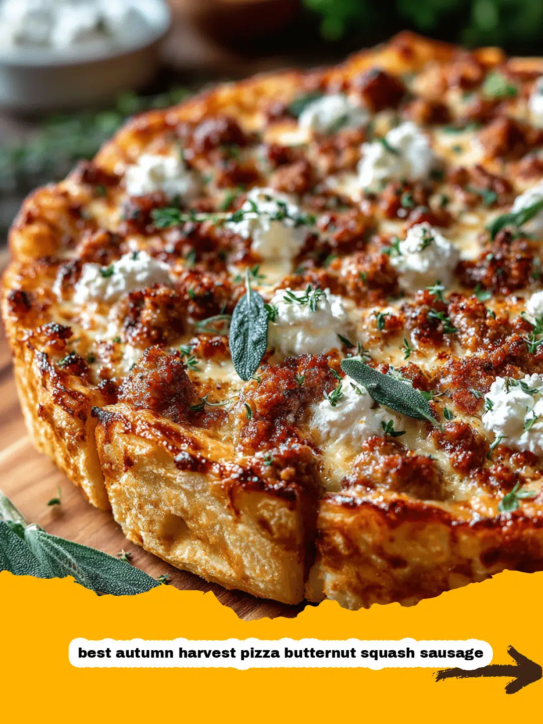 Autumn Harvest Pizza with Butternut Squash & Sausage Preparation