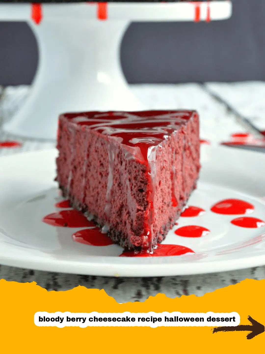 Bloody Berry Cheesecake Preparation