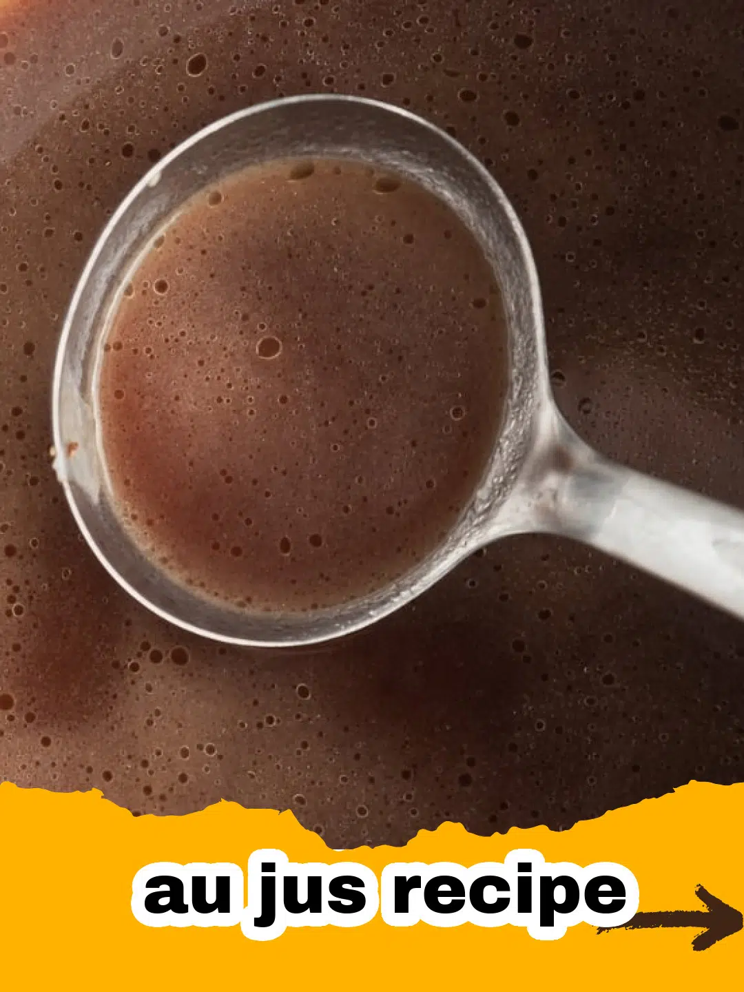 Classic Homemade Au Jus Preparation