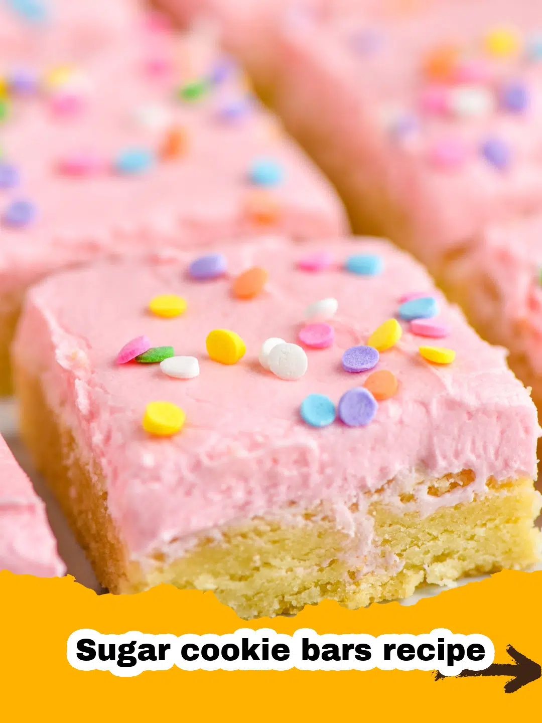 Classic Soft & Chewy Sugar Cookie Bars with Vanilla Frosting Preparation
