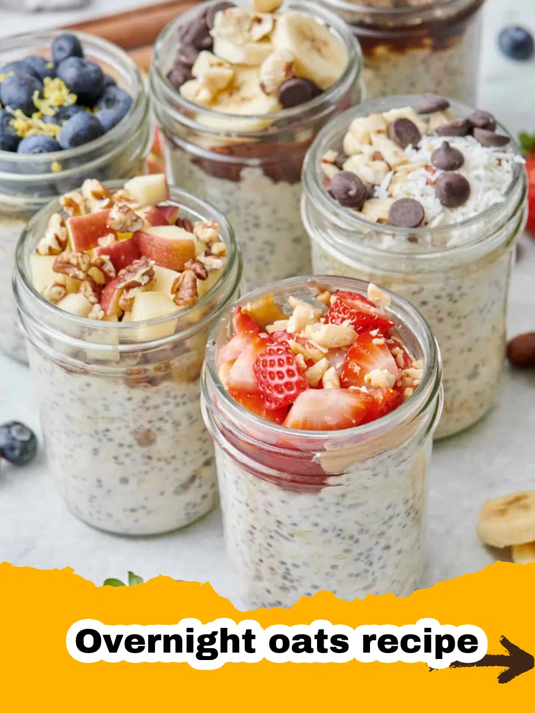 Easy Creamy Overnight Oats Recipe Preparation