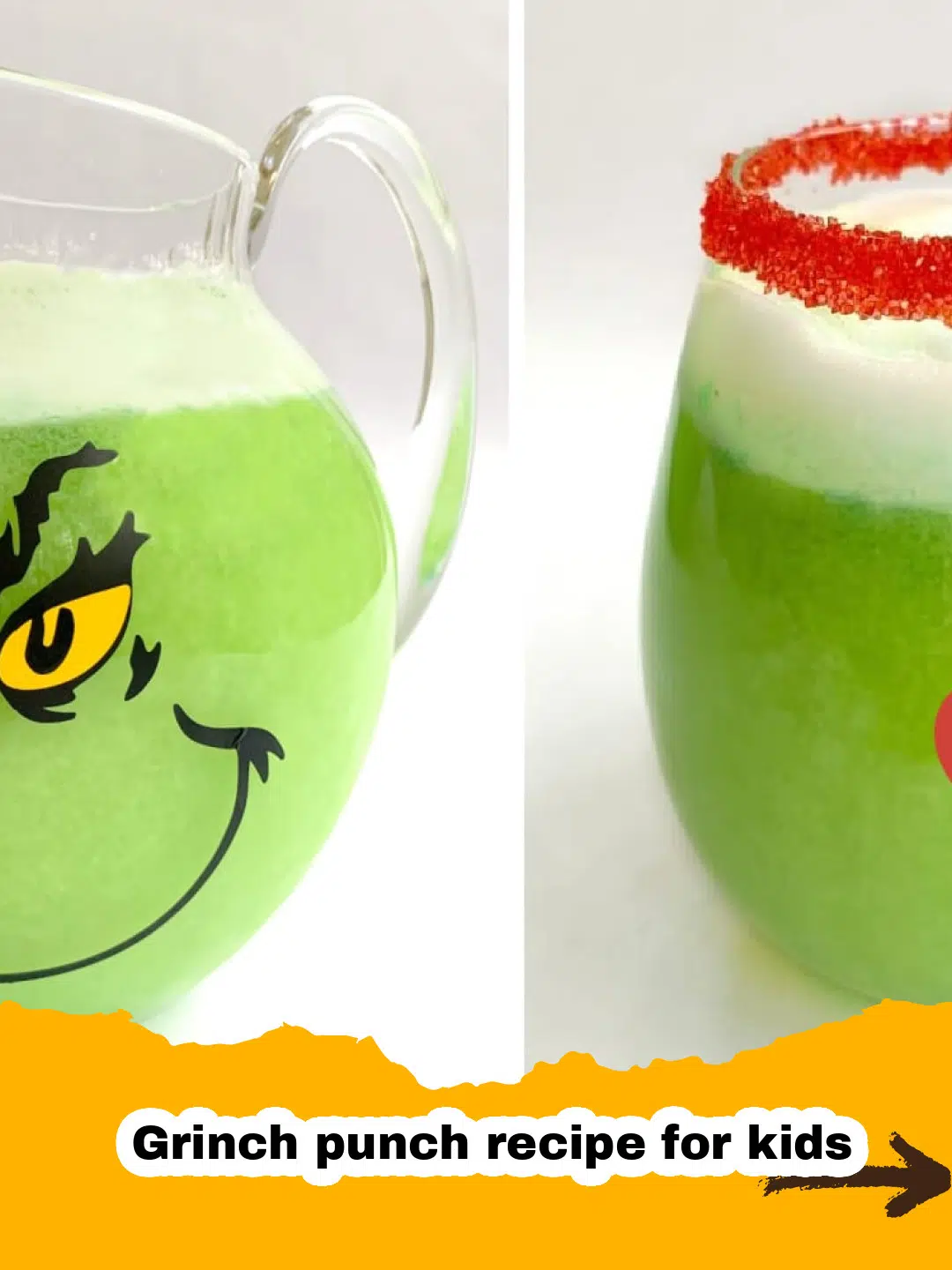 Grinch Punch for Kids Preparation