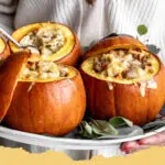 Embrace Autumn with Ground Turkey Brown Butter Sage Stuffed Mini Pumpkins