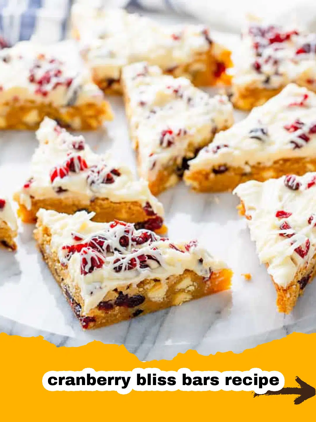Homemade Cranberry Bliss Bars Recipe Preparation