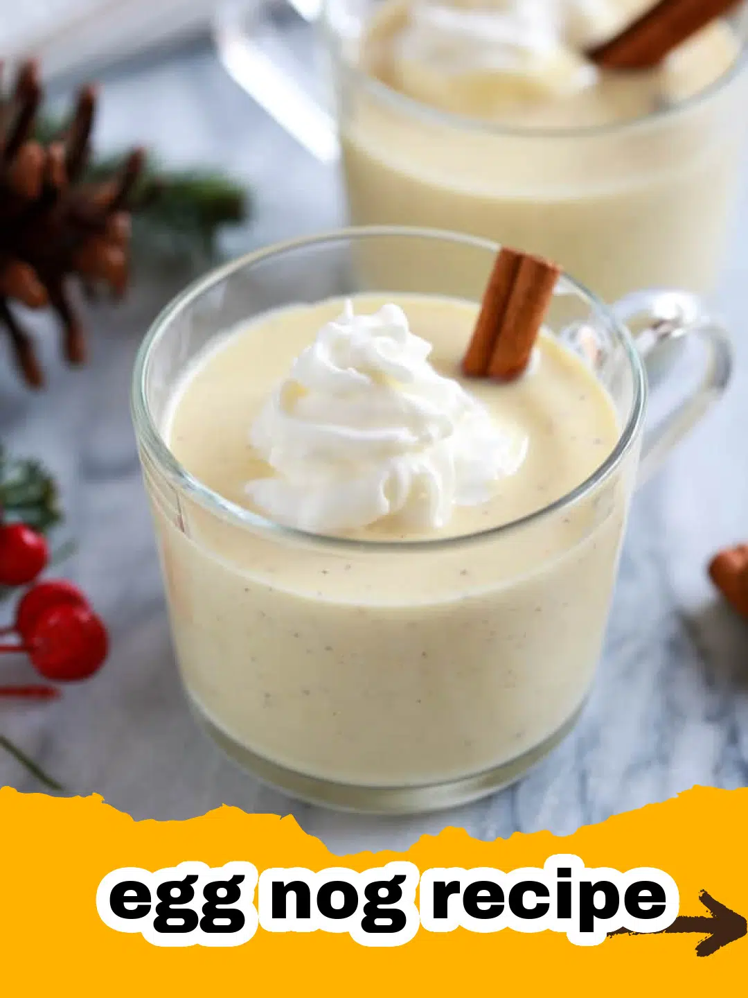 Homemade Egg Nog Preparation