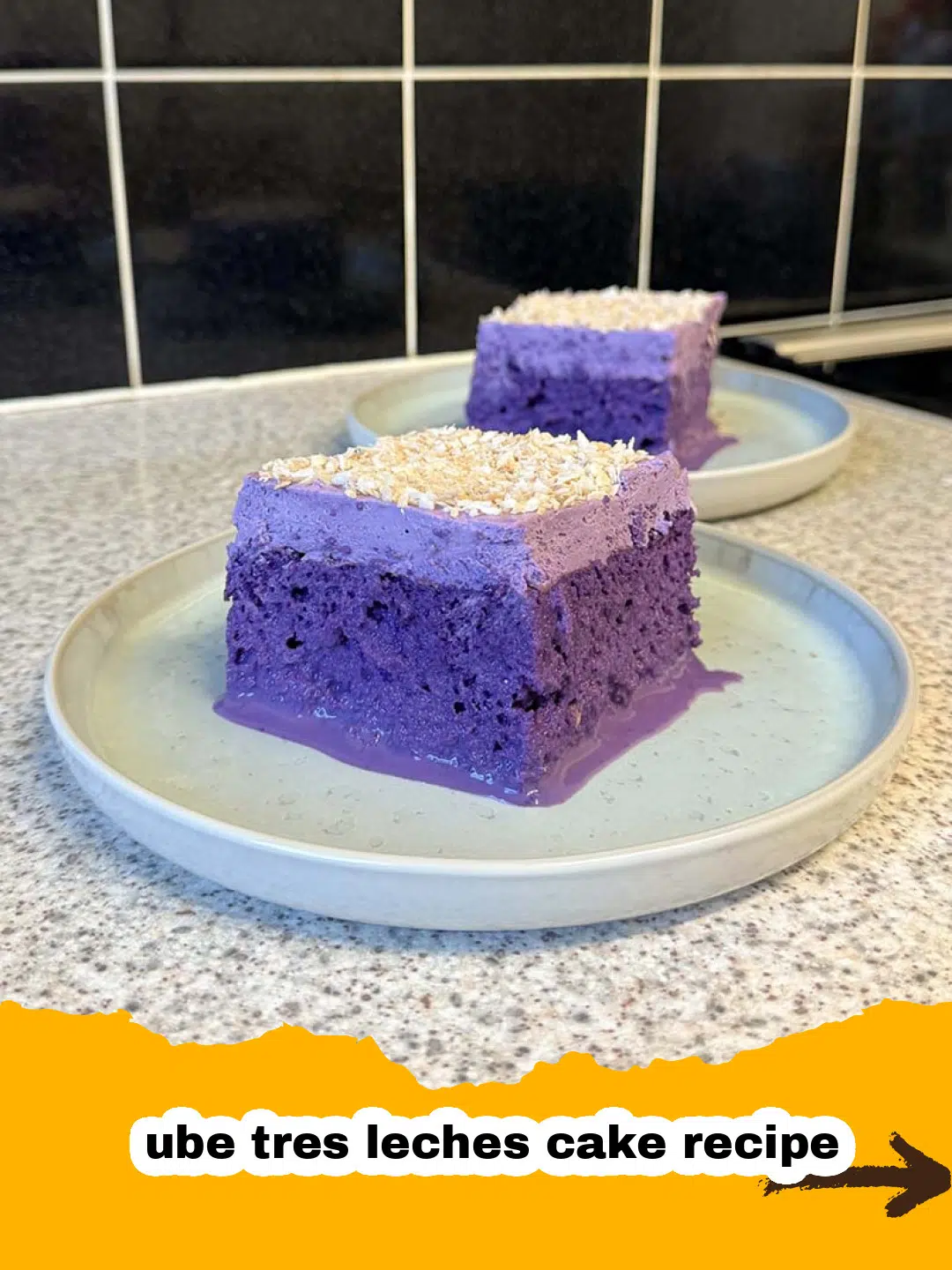 Ube Tres Leches Cake Preparation