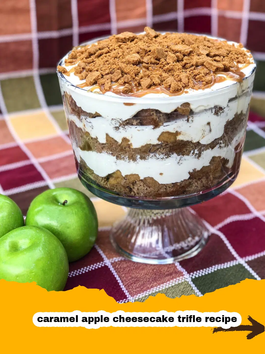 Ultimate Caramel Apple Cheesecake Trifle Preparation