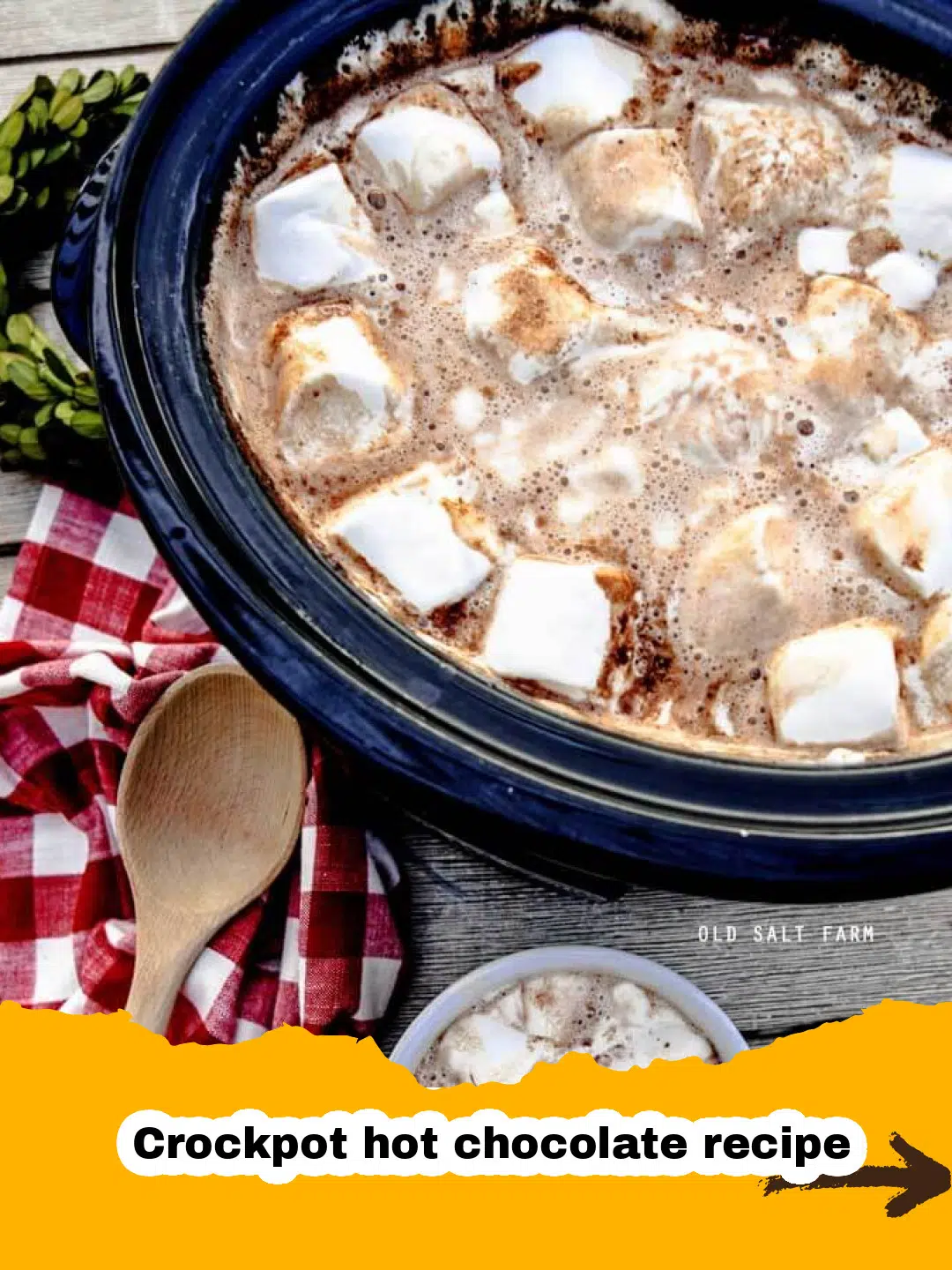 Ultimate Crockpot Hot Chocolate Preparation