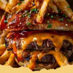 The Ultimate Loaded BBQ Cheeseburger Fries: A Game Day Dream!