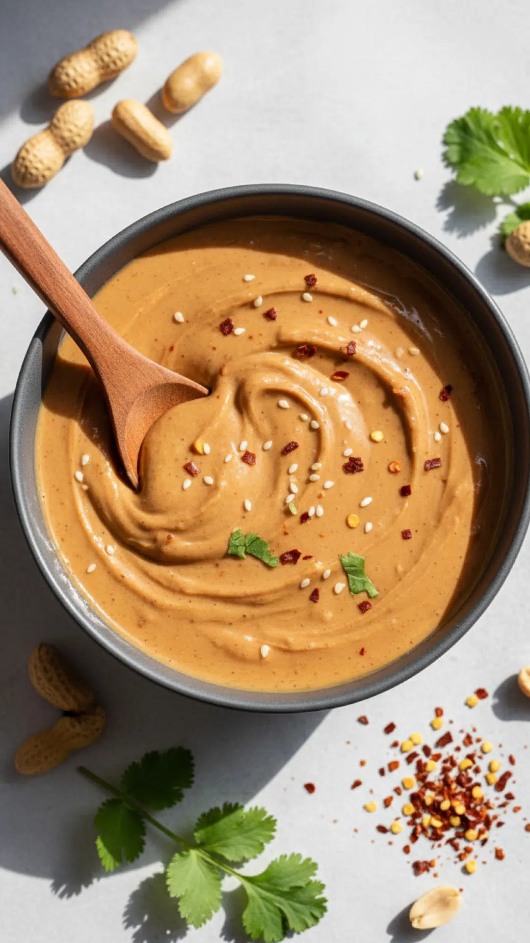Authentic Creamy Thai Peanut Sauce Preparation