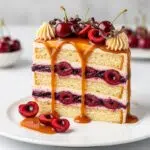 The Ultimate Cherry Caramel Dream Layer Cake: A Symphony of Sweetness!