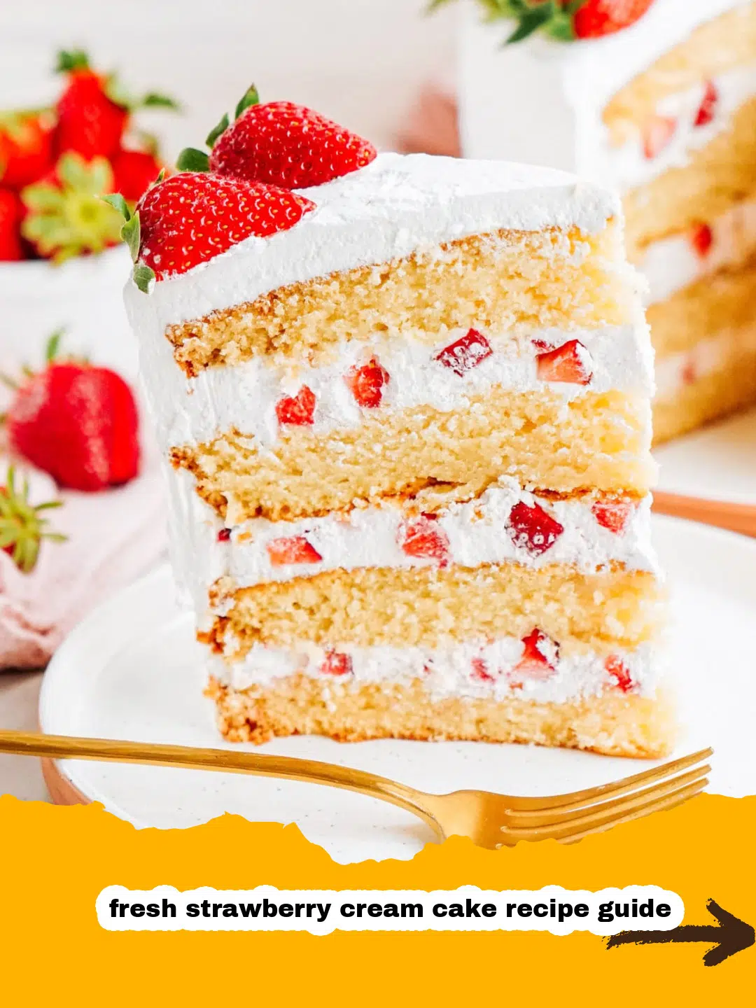 Strawberry Cream Cake Batter Mixing Hands preparing fresh strawberry cake batter in a bowl