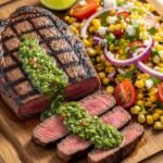 Grilled Steak Chimichurri & Charred Corn Salad: Summer Grilling Perfection
