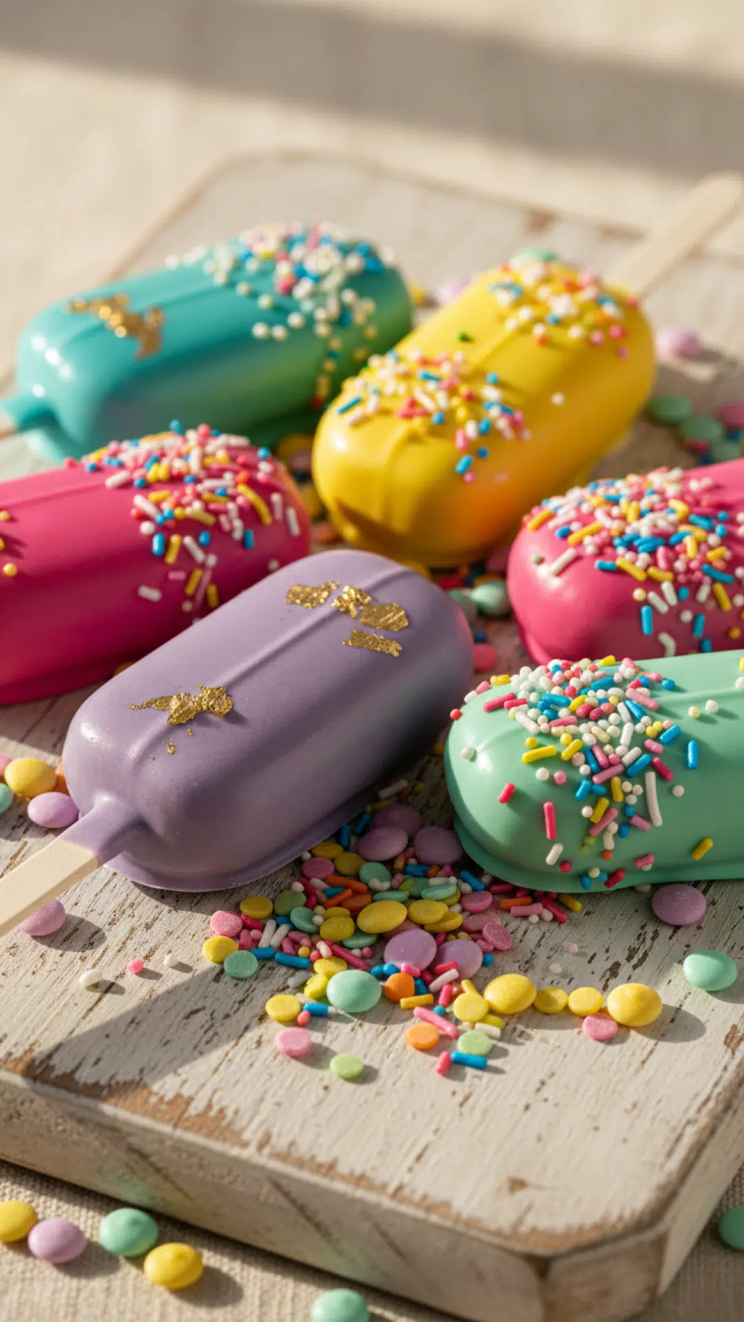 Homemade Gourmet Cake Popsicles Preparation