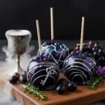 Mystical Midnight: Crafting Enchanted Black Purple Candy Apples