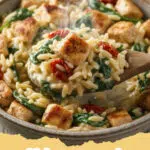 The Most Comforting Lemon Garlic Chicken Orzo Recipe