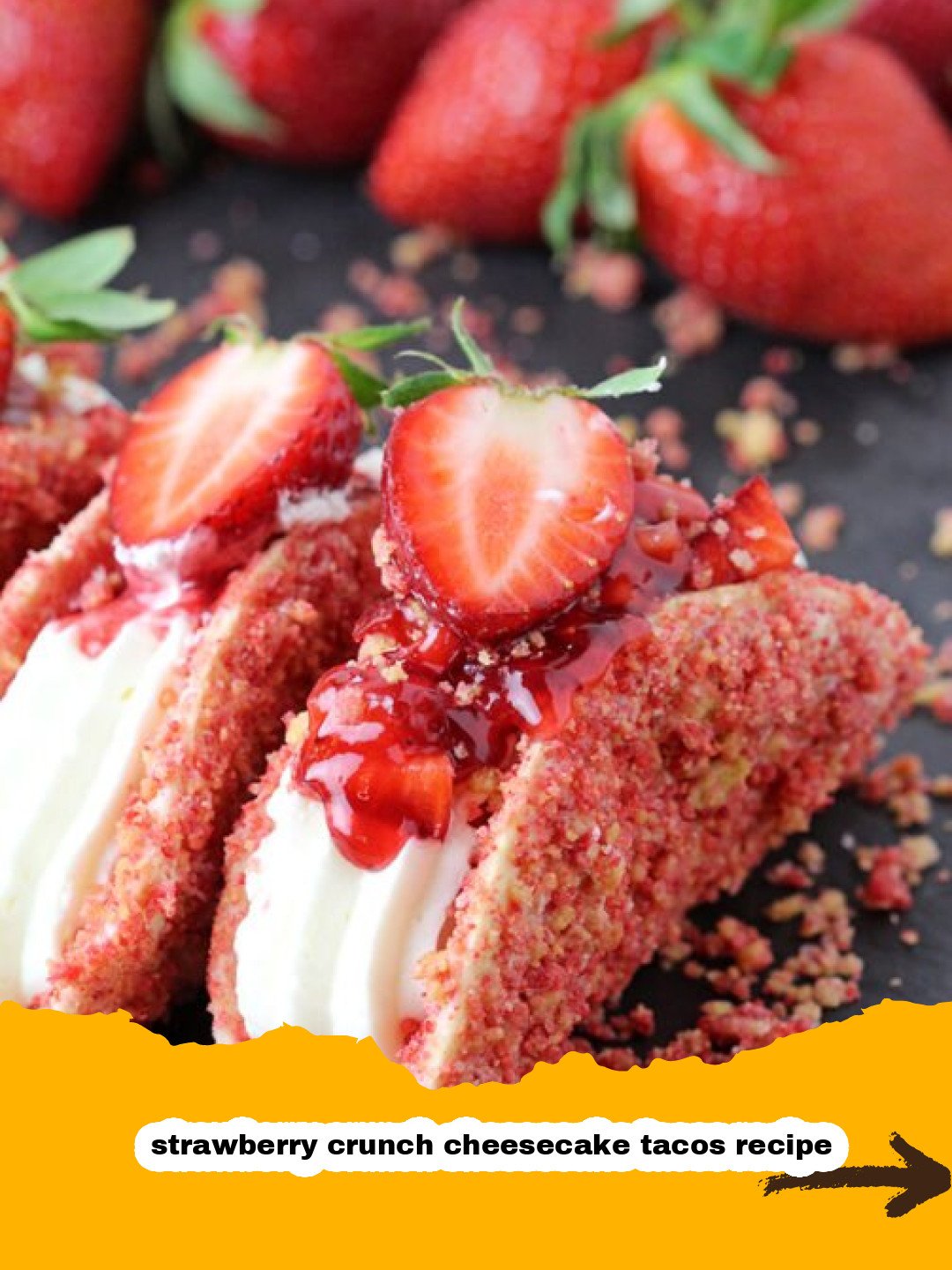 Shaping Waffle Cone Shells for Strawberry Crunch Cheesecake Tacos Crispy waffle cone shells being prepared for strawberry crunch cheesecake tacos